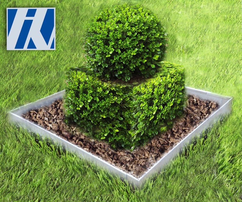 Rasenkante Metall Set Viereck 76x76x76x76cm 13,5cm hoch Beeteinfassung Wegbegrenzung
