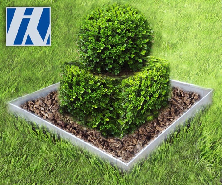 Rasenkante Metall Set Viereck 76x76x76x76cm 13,5cm hoch Beeteinfassung Wegbegrenzung