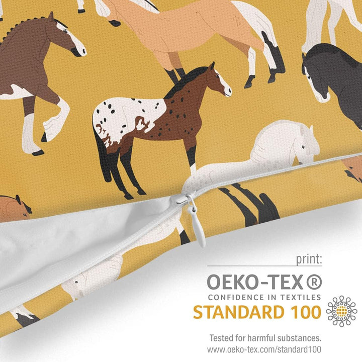VOID Pferde Herde Kissenbezug Kissenhülle Sofakissen Kissen Deko Outdoor-Kissen Dekokissen, Kissen G