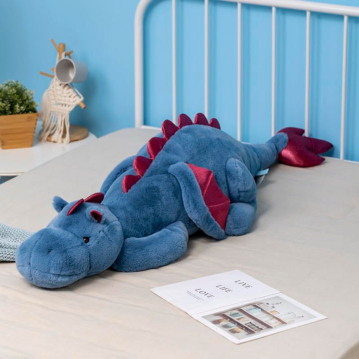 Weighted Stuffed Animal, 110CM Weicher Drachen Spielzeug, 4.5KG Sensory Toy für Kinder & Erwachsene