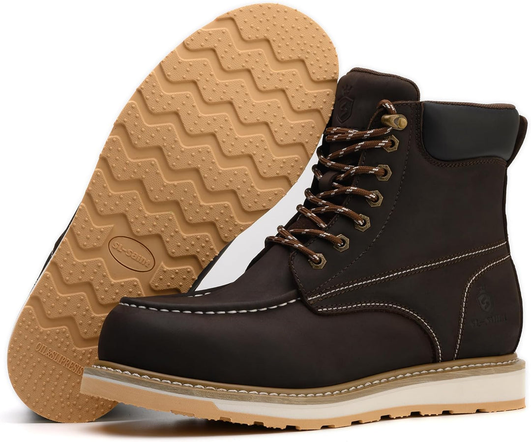 SL-Saint Wasserdichte Stahl Moc Toe Herren Arbeitsschuhe Klassische Konstruktion Sicherheitsschuhe 6