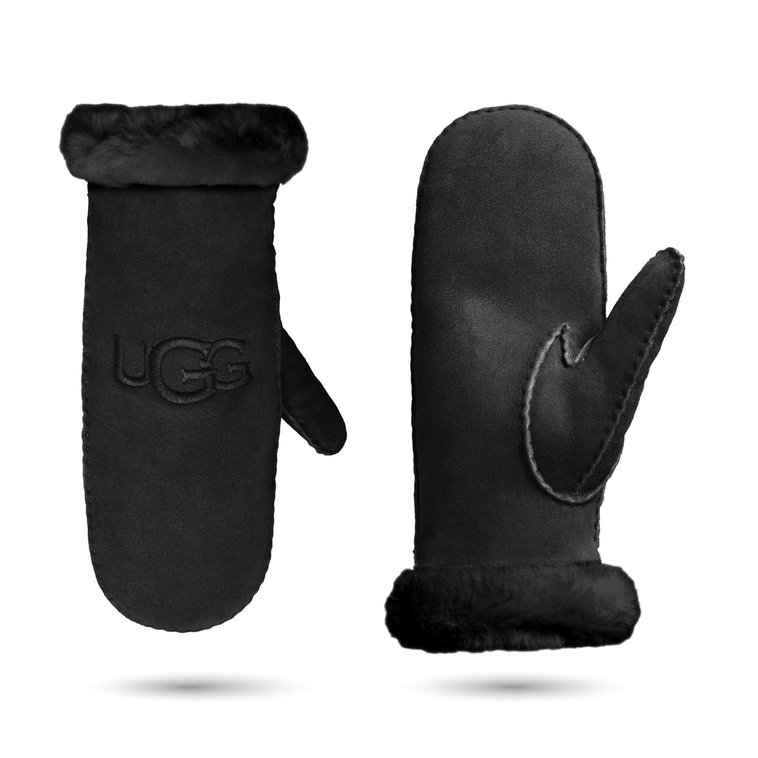 UGG Shearling Embroider Fäustling 2022 Chestnut L-XL Schwarz, L-XL Schwarz