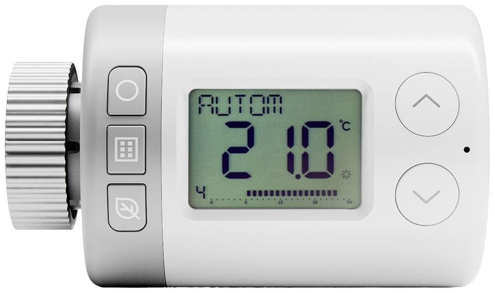 Honeywell HR10R Rondostat Heizkörperthermostat elektronisch 5 bis 30 °C, Weiss