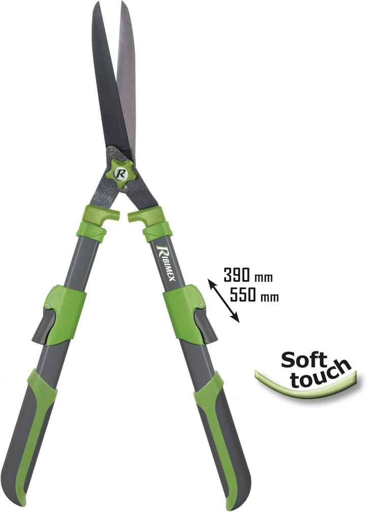 RIBILAND 06302 Grösse Hecke Teleskopstiel grau 64 cm