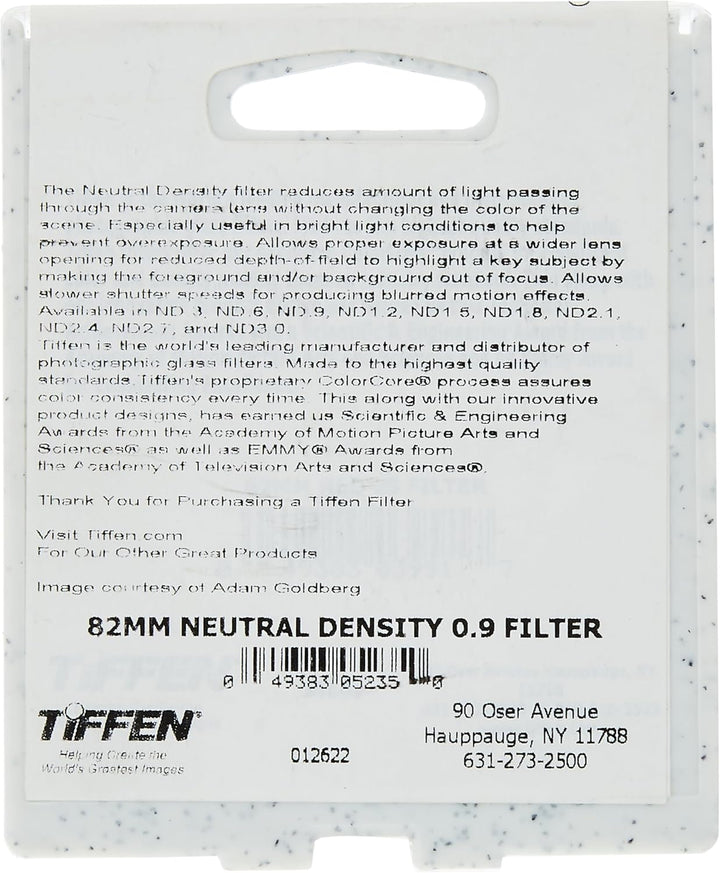 Tiffen Graufilter, 0,9 ND-Filter, 82 mm, 82 mm