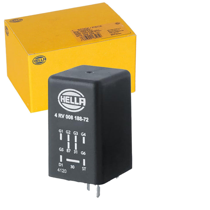 HELLA 4RV 008 188-721 Steuergerät, Glühzeit - 12V - 9-polig - nachglühfähig - Zylinderanzahl: 4