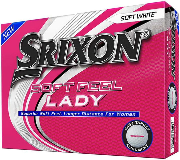 Srixon Damen-Golfbälle mit weicher Haptik Weiss, Weiss