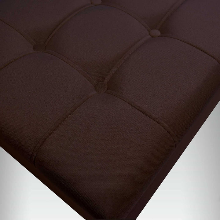 Comfort-Pur Leon Sitzbank Sitzpuff Pouf Sitztruhe mit Stauraum Aufbewahrungsbox (Brown) Braun, Braun