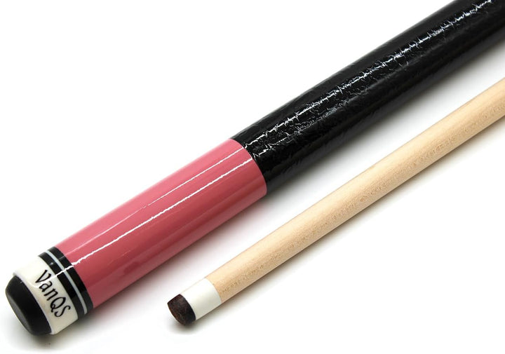 Billard Queue Set Komplettset Pink, 148cm Queue mit Köcher, Handschuh und Kreide