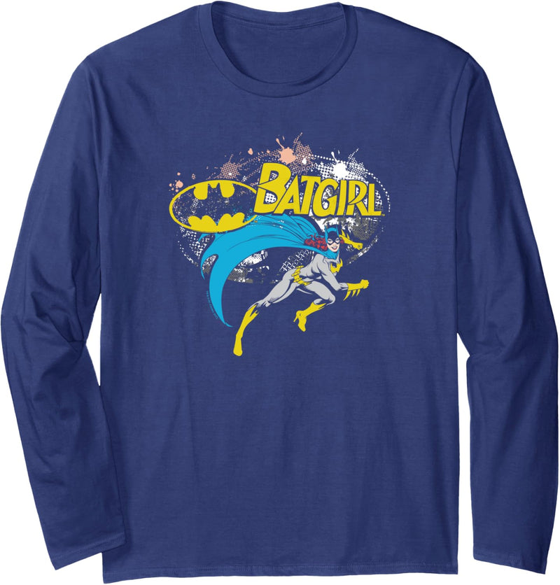 Batman Batgirl Halftone Langarmshirt