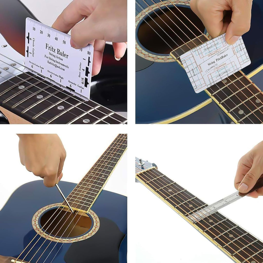 26Stk Gitarre Reparatur Werkzeug Set: HOMURY Gitarren Wartung Reinigung Set Pflegeset Komplettes Ink
