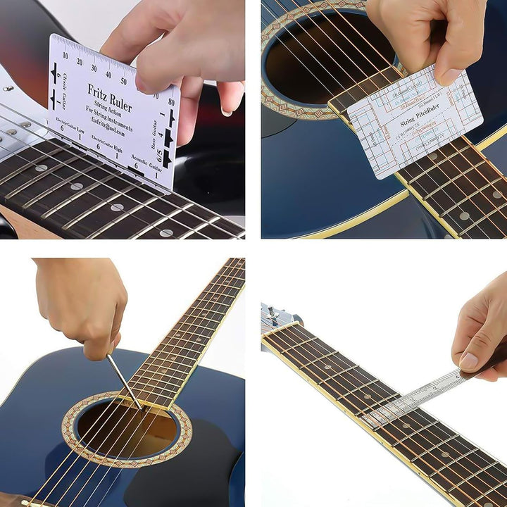 26Stk Gitarre Reparatur Werkzeug Set: HOMURY Gitarren Wartung Reinigung Set Pflegeset Komplettes Ink