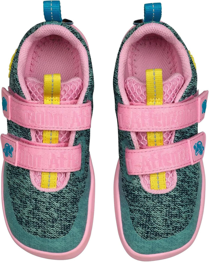 Affenzahn Halbschuh Knit Happy mit Klettverschluss, Vegan, rutschfest, Flexibel, Reflektierend, beso