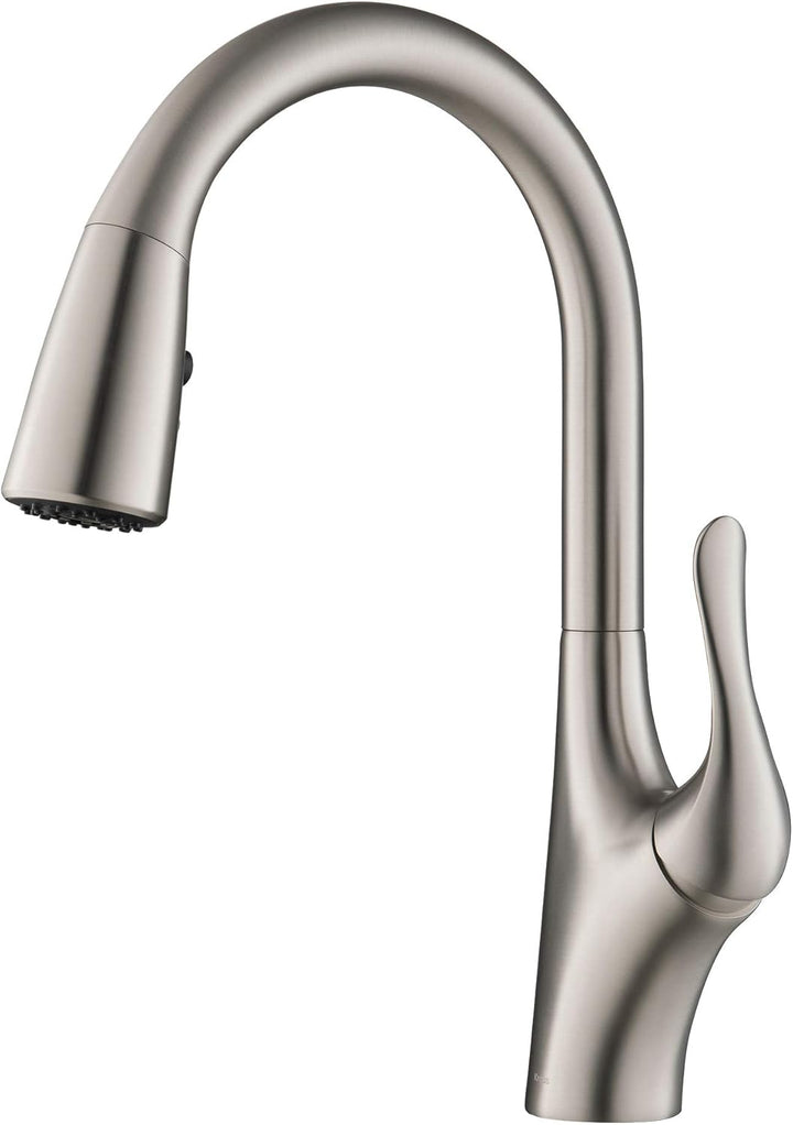 Kraus KPF-1674SFS Merlin Dual Function Pull, Armaturen für Küchenspülen, Einhandgriff, 15 1/8 Zoll,