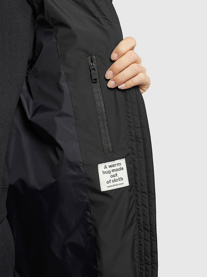 Khujo Damen Steppmantel Soulani 2 XS Schwarz, XS Schwarz
