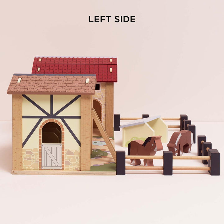 Le Toy Van – Pädagogische Bauernhof & Tiere-Sammlung aus Holz | Bauernhof-Spielset aus Holz | Für Mä