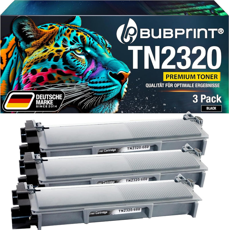 3 Toner kompatibel als Ersatz für Brother TN-2320 XXL TN-2310 für DCP-L2500D DCP-L2520DW HL-L2300D H