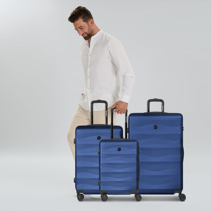 SMARTBOX Hartschalen Koffer-Set 3-teilig für Damen & Herren | leichte & stabile Reise-Trolleys aus h