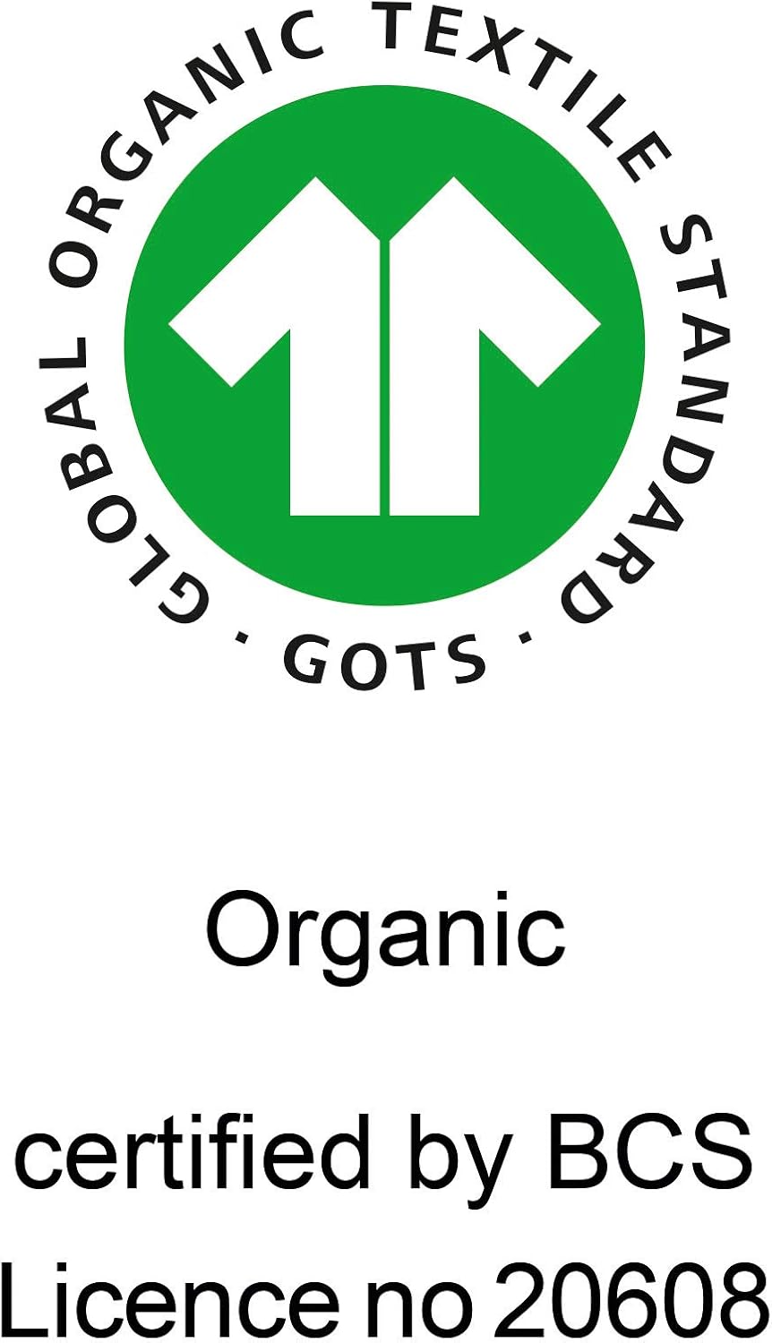 Bio Matratzenschutzauflage 100% Bio-Baumwolle (kbA) GOTS zertifiziert, Spannecken, Natur, 90 x 200 c