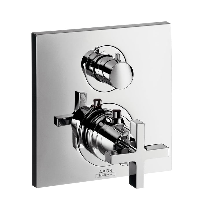 AXOR Citterio Unterputz Thermostat mit Ab- und Umstellventil, für 2 Funktionen, Chrom