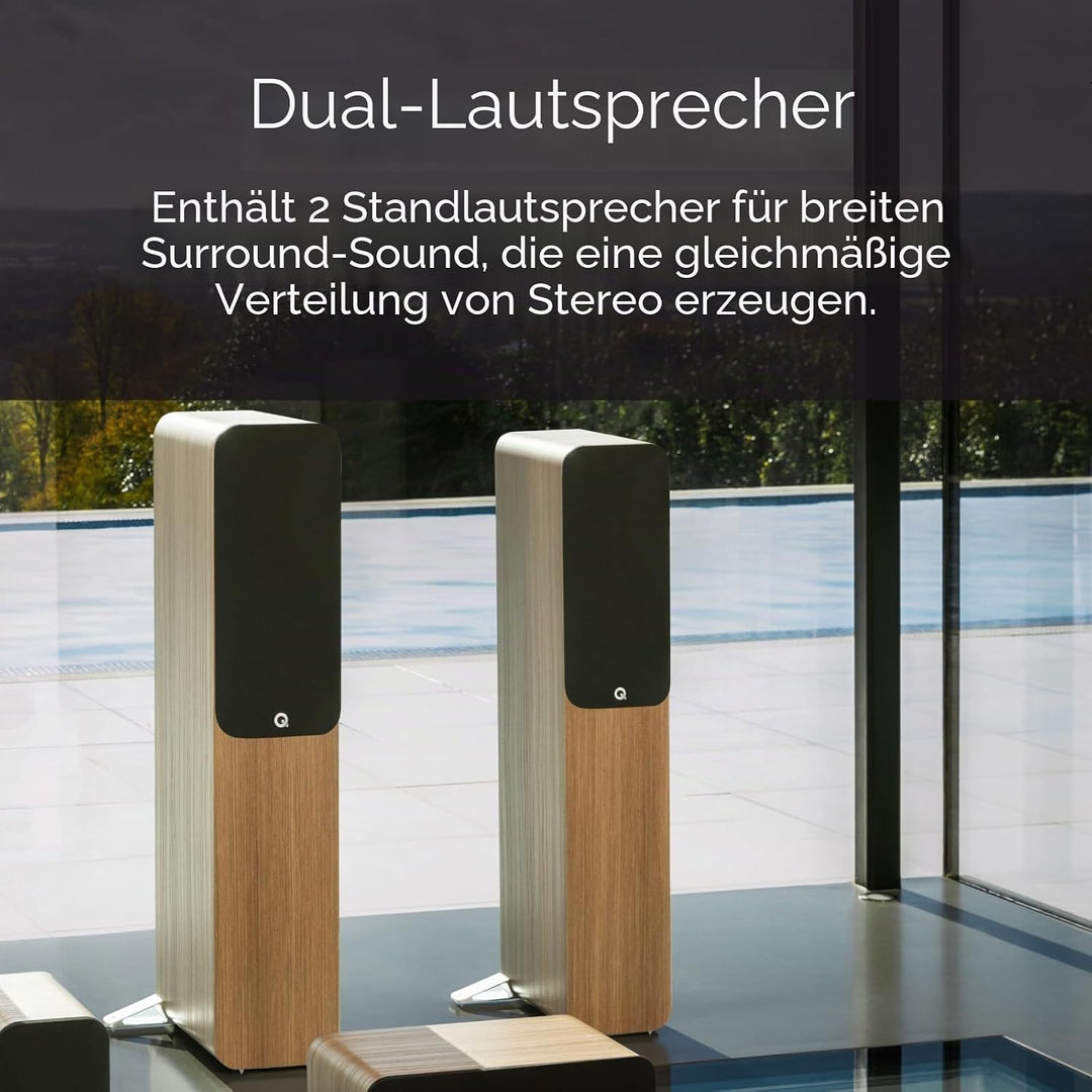 Q ACOUSTICS Q5040 (Satinschwarz) schwarz matt, schwarz matt