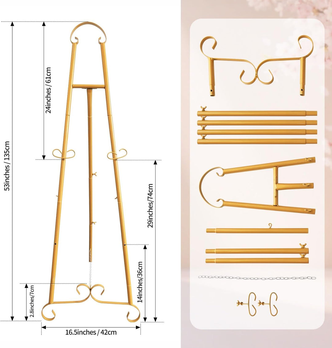 135x42cm Bodenverstellbares,Höhe einstellbar Künstler Staffelei Stand Verstellbares Stativ Tisch Kun