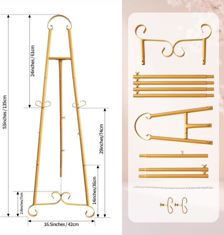 135x42cm Bodenverstellbares,Höhe einstellbar Künstler Staffelei Stand Verstellbares Stativ Tisch Kun