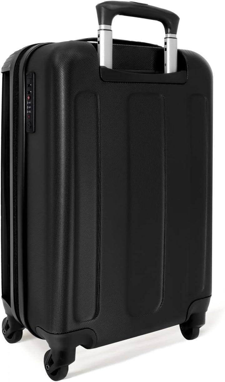 NoBoringSuitcases.com® Koffer Handgepäck Trolley Rollkoffer Kleine Reisekoffer mit 4 Rollen - F1 - R