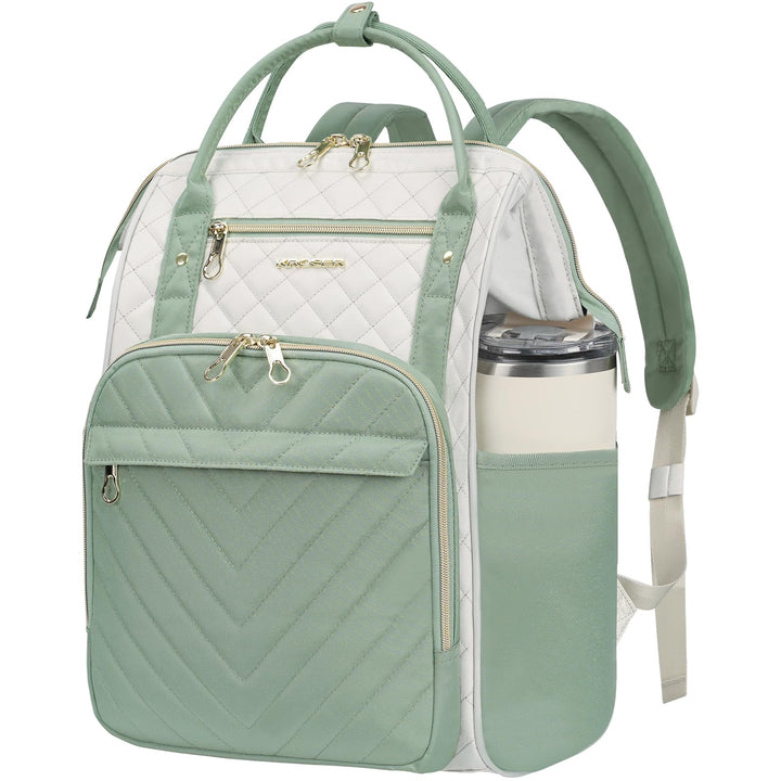 KROSER Laptop-Rucksack Damen 17 Zoll Business Reiserucksack Wasserdicht mit Hartgeschältem Sicherhei