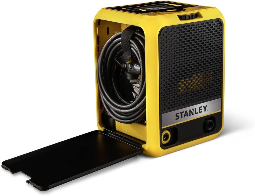 Stanley SXPW19CP Hochdruckreiniger, Kompakt, Hochdruck, für Auto und Aussenbereich des Hauses, mit B