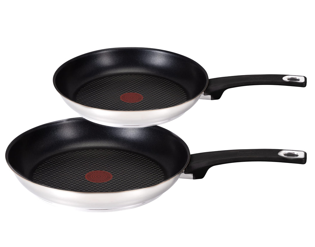 Tefal E30 Jamie Oliver Pfannenset Induktion 2 tlg -SET22- kleine Pfanne 20 cm + Bratpfanne 26 cm, An