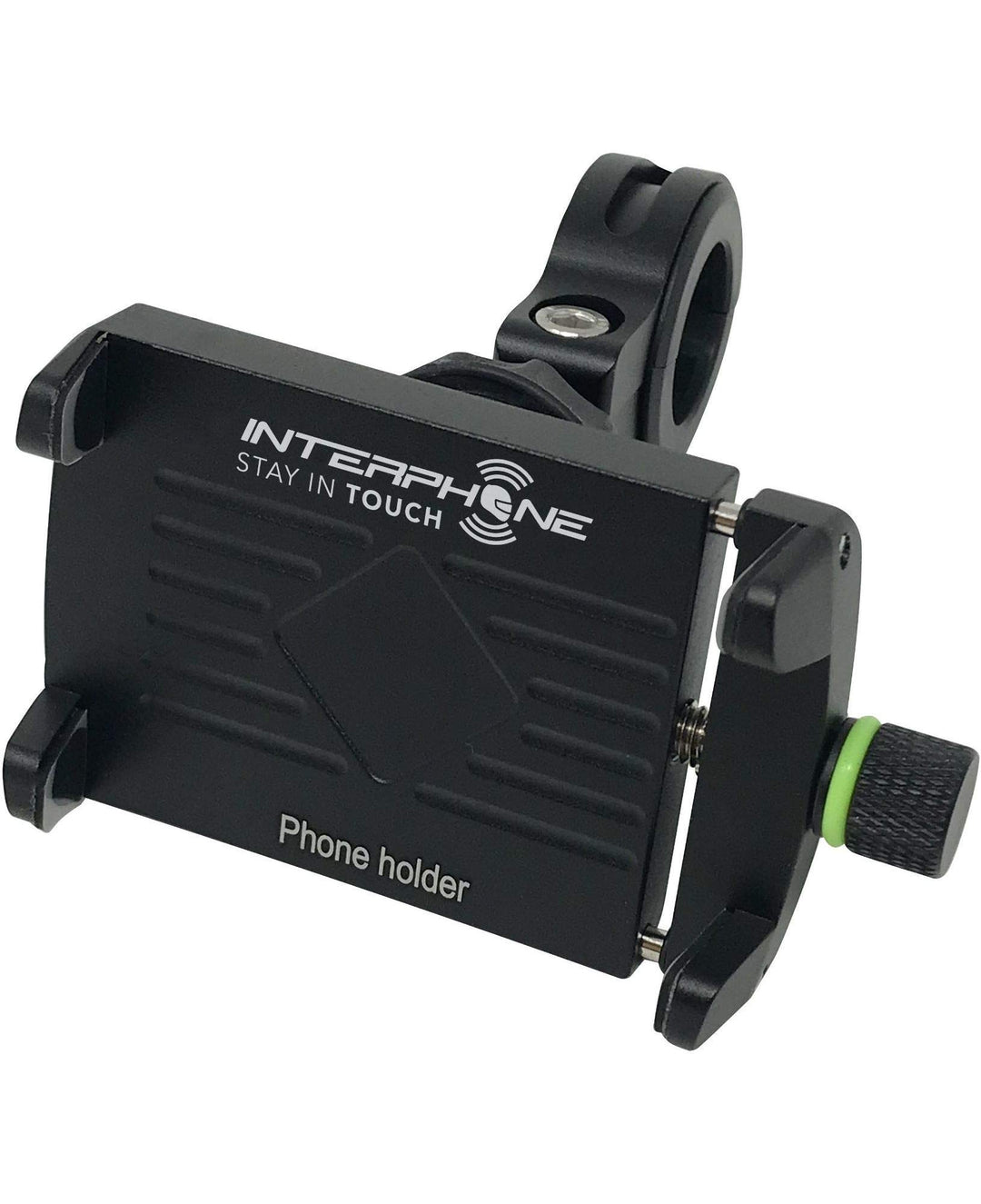 Interphone Cellularline SMMOTOALU | Motorradhalterung, Schwarz – Halterung (Telefon, Motorrad, schwa