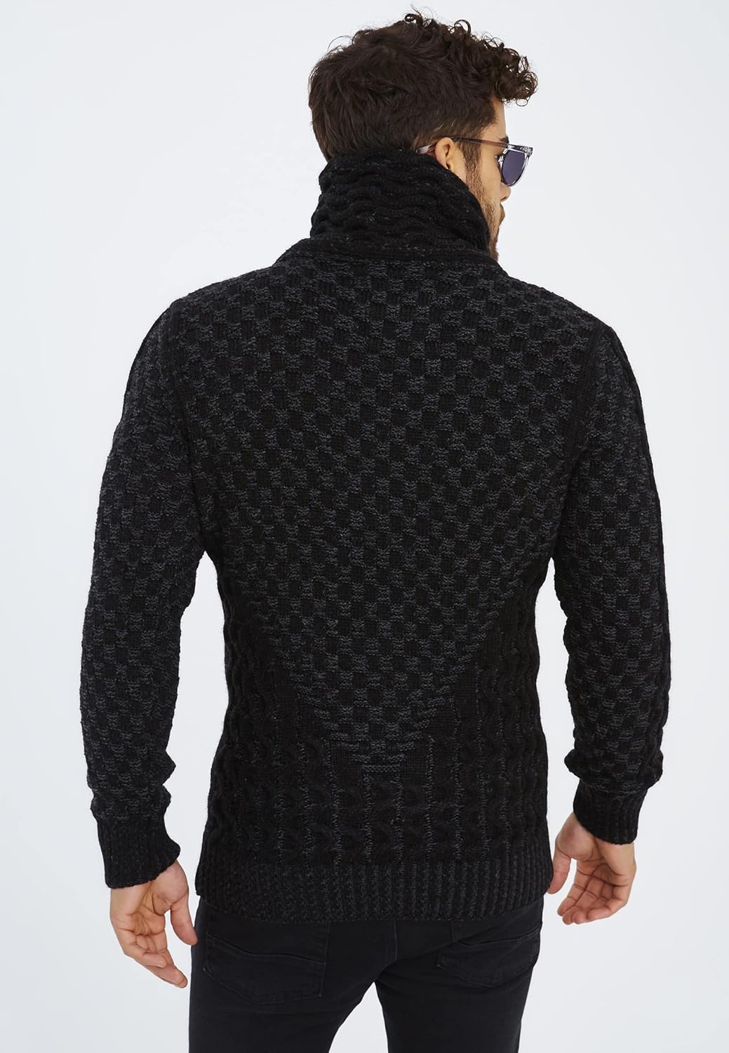 Leif Nelson Herren Strickjacke mit Reissverschluss in Regular Fit, Männer Cardigan in Langarm Design