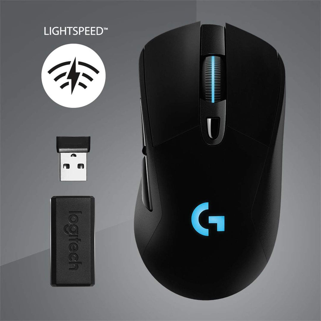Logitech G703 LIGHTSPEED kabellose Gaming-Maus mit HERO 25K DPI Sensor, Wireless Verbindung, LIGHTSY