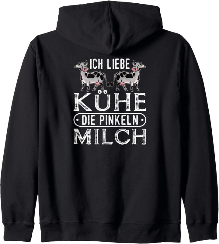 Ich Liebe Kühe Milch Bäuerin Landwirt Bauer Kapuzenjacke
