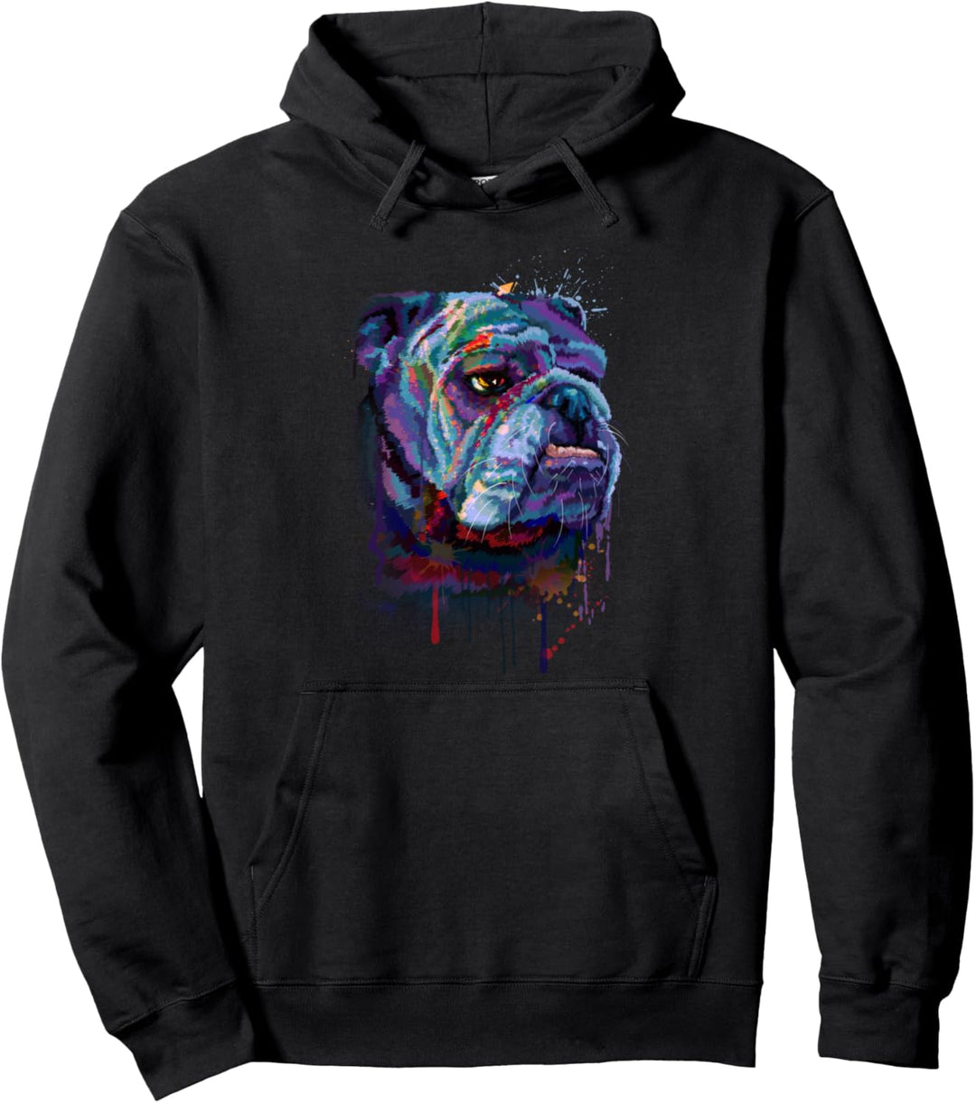 Englische Bulldogge Hunde Design Pullover Hoodie