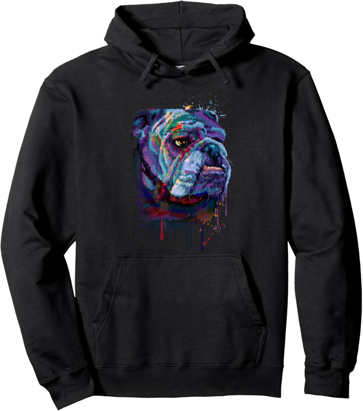 Englische Bulldogge Hunde Design Pullover Hoodie