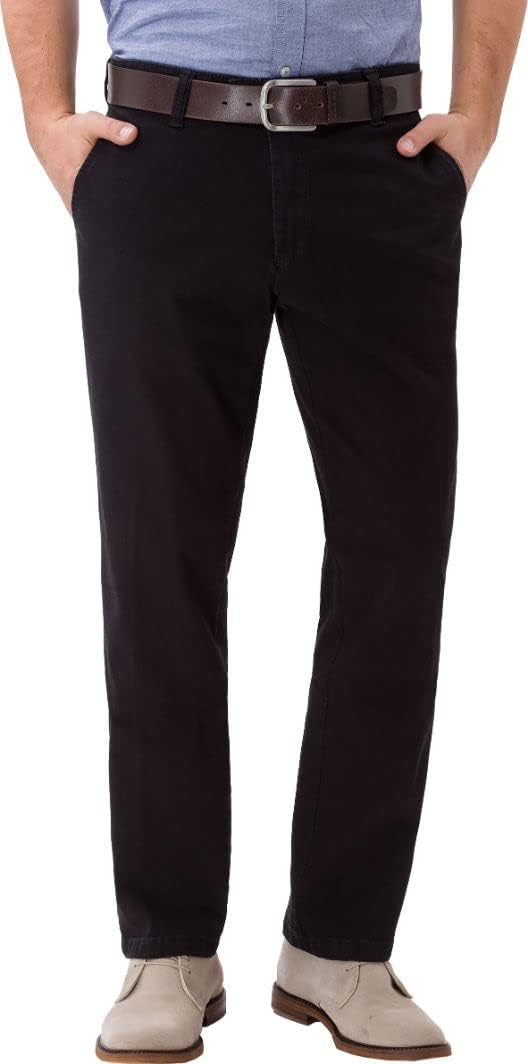 EUREX by Brax Style Jim 316 Herren Flatfronthose Modern Fit 31U Schwarz, 31U Schwarz