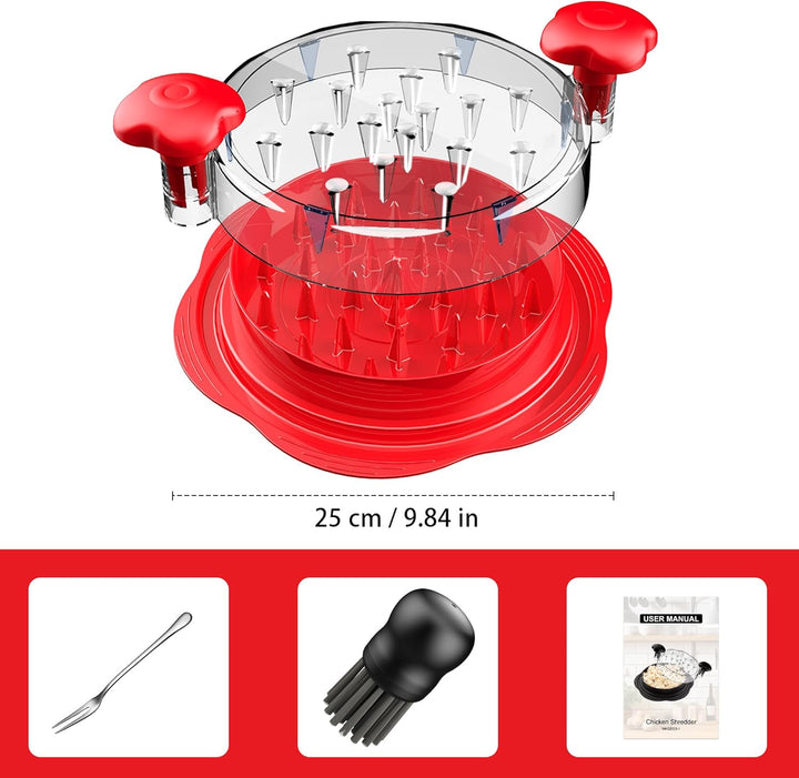 Hähnchen Zerkleinerer, 25 cm grosser pulled chicken shredder, Professionelles Fleischzerkleinerer mi