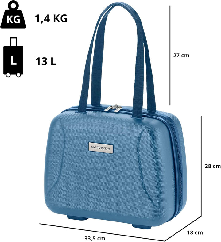 CarryOn Skyhopper Hartschale Kosmetikkoffer 13 L - Harte Beauty Case Damen 13 L - Handgepäck (blau),