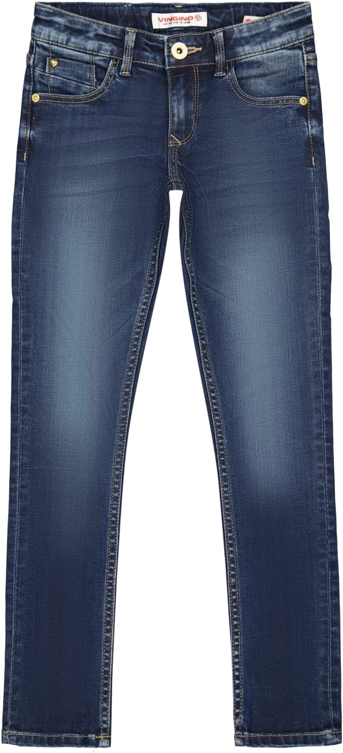 Vingino Mädchen Amia Basic Jeans 7 Jahre Dark Used, 7 Jahre Dark Used