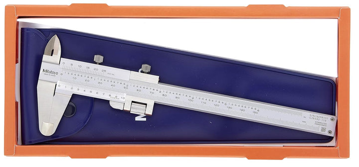 Mitutoyo 532-119 Messschieber mit Feineinstellung, 0-130 mm
