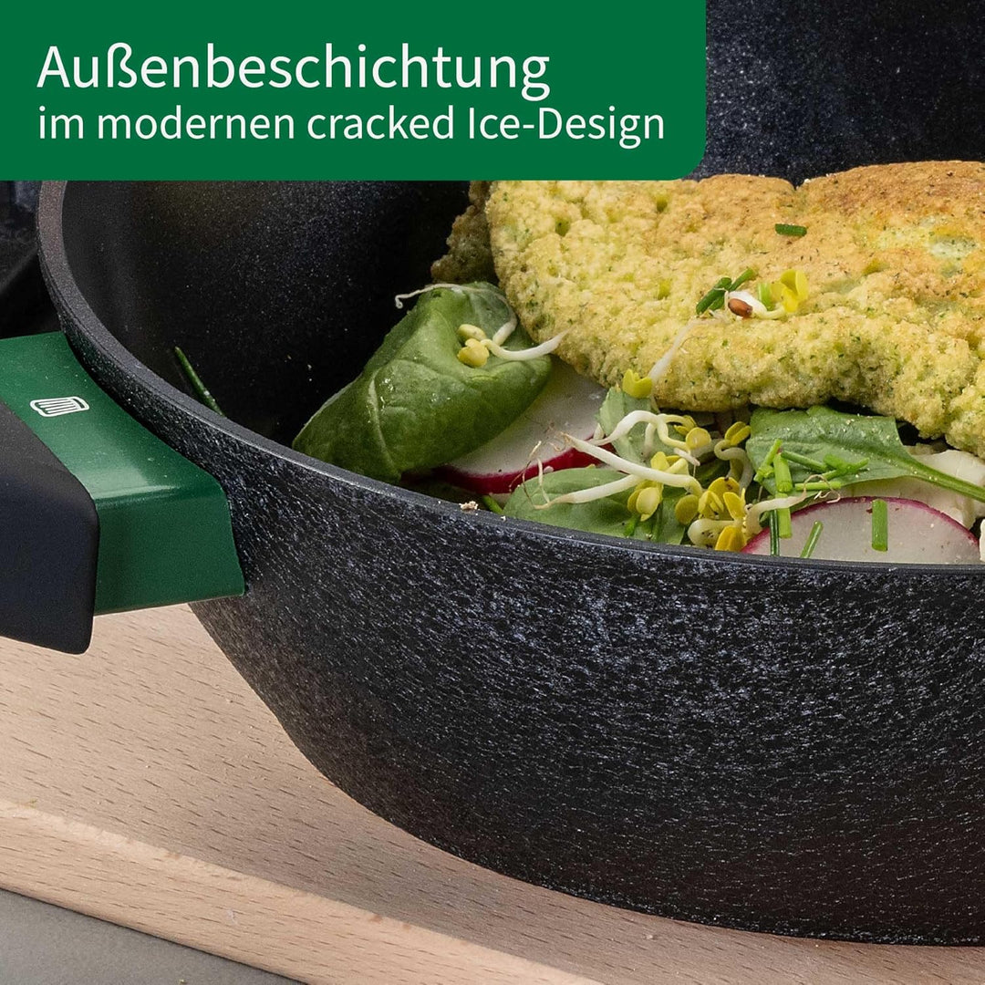 FACKELMANN Chefkoch trifft Keramik-Wokpfanne Hamburg Ø 28 cm – Hochwertige Antihaftbeschichtung, Erg