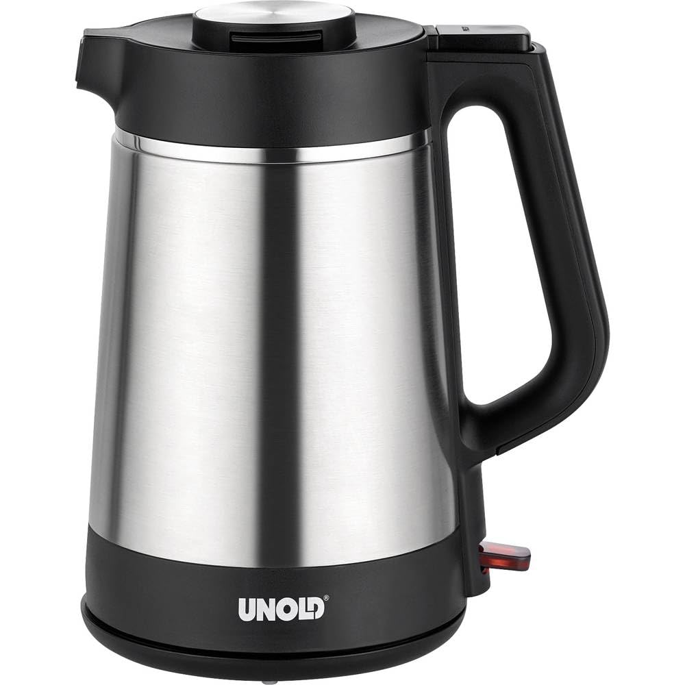 Unold BLITZKOCHER Thermo mit integrierte Isolierkanne, Wasserkocher mit ca. 1,5 L Volumen, Wärmeisol