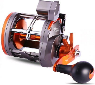 Sougayilang Angelrolle mit Schnurzähler, konventionelle Wasserwaage, Wind-Angelrolle B-Thunder LS II