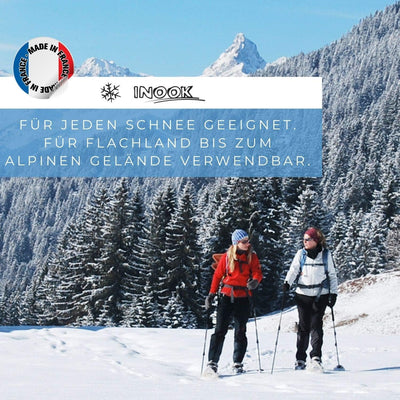 Inook AXM Schneeschuhe I Schneeschuhe mit Steighilfe I EU 36-47 I Schneeschuh Set mit praktischer Sc