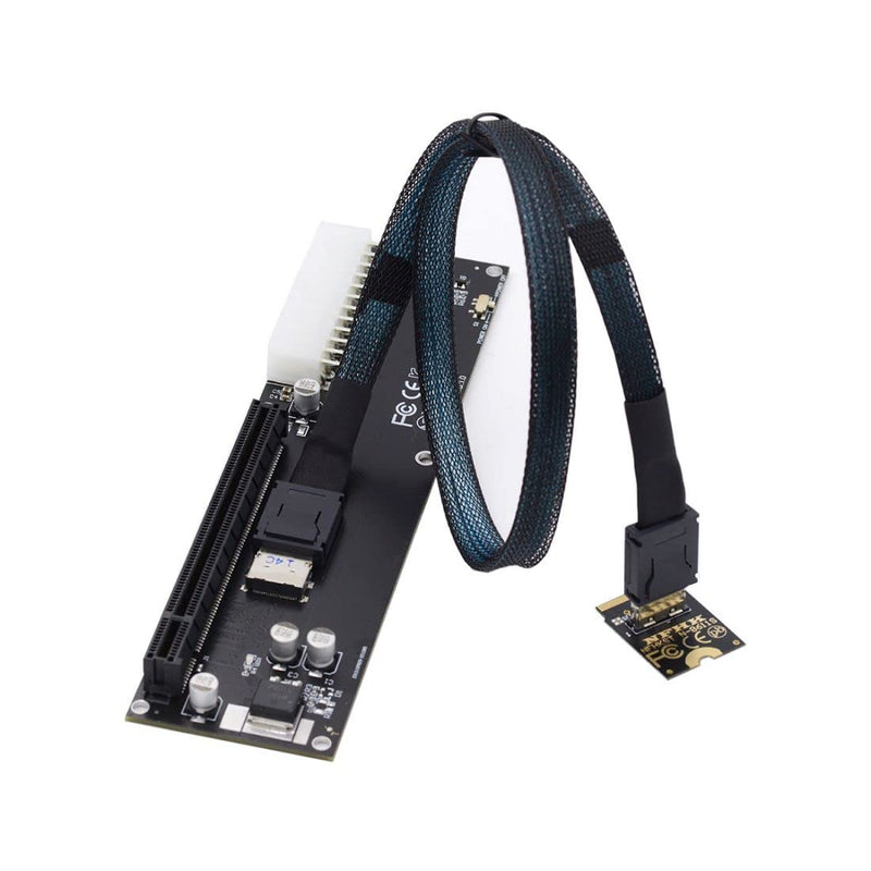 chenyang Oculink SFF-8612 auf PCI-E 3.0 M.2 M-key auf SFF-8611 Host Adapter für GPD WIN Max2 externe