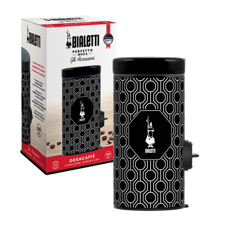 Bialetti Dose mit Kaffee-Dosierer, Deckel mit Führungen, passend für jedes Moka-Modell von 1 Tasse b