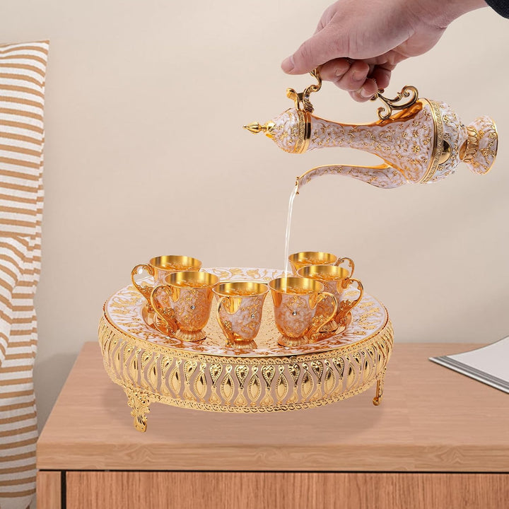 8-Teilig Teeservice Set Europäisch Porzellan,Kaffeetasse und Teeservice Set,für Teetisch Dekoration