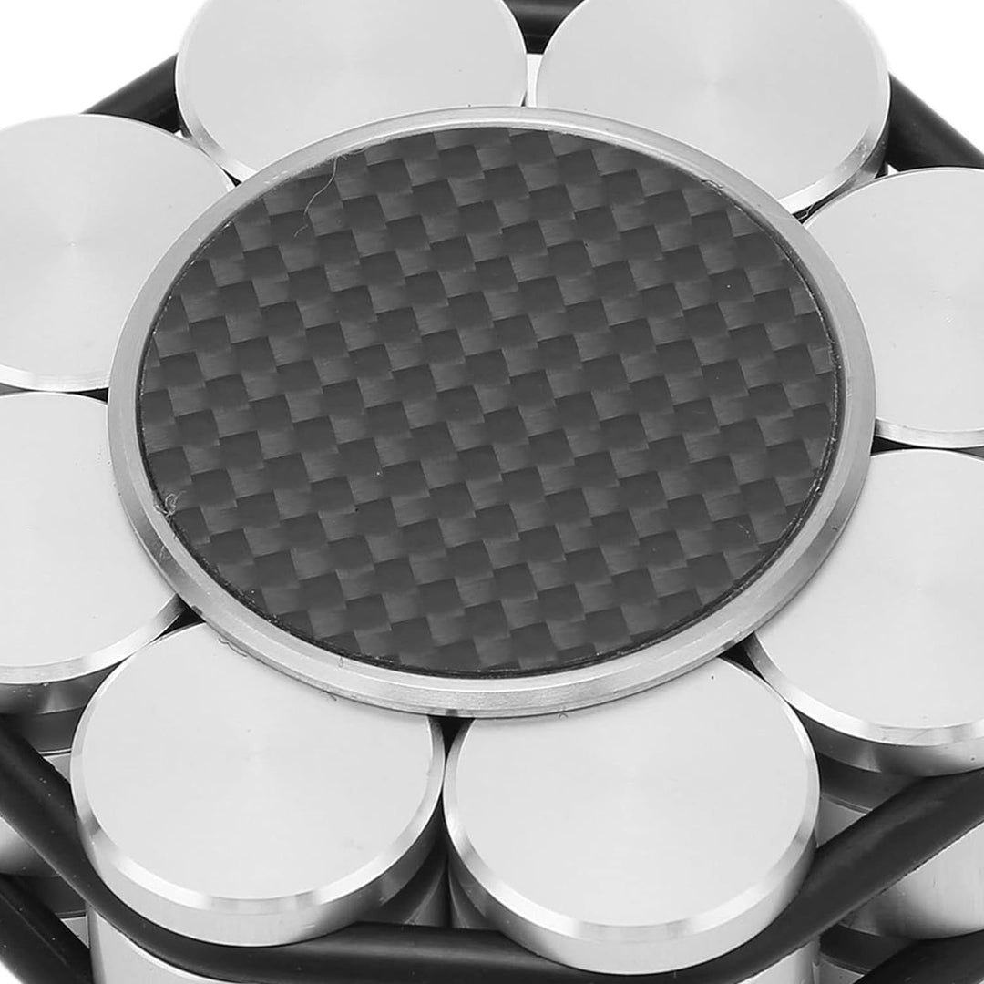 Schallplatten-Gewichtsstabilisator aus Metall, LP--Plattenteller-Klemmstabilisator mit Silikonboden,
